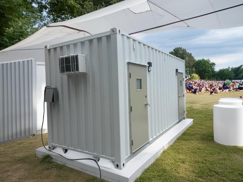 Restroom shipping container Conex Portable bathroom