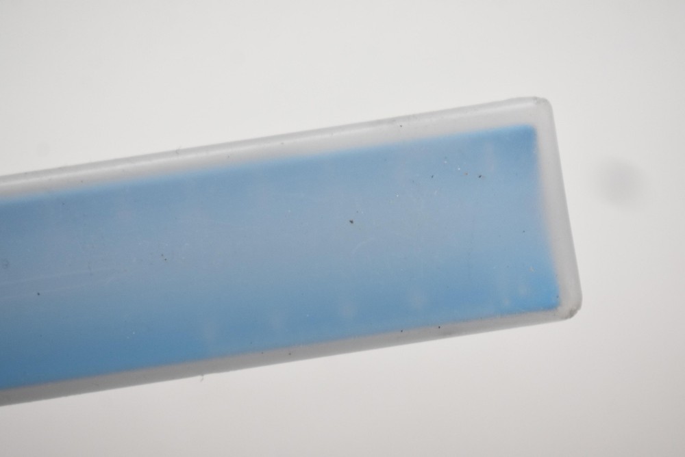 RENA CHRIS Architectural Scale Ruler 12 Inch Aluminum Triangular Blue New