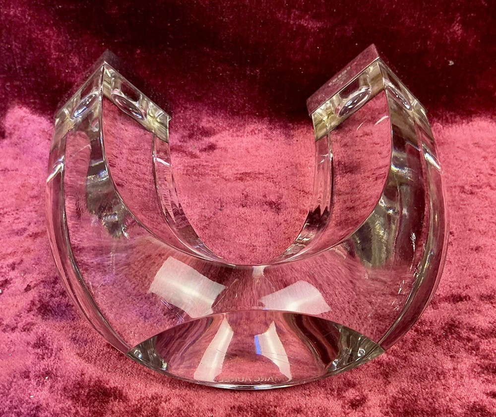 An Exquisite Hallmarked Silver & Crystal Candleabrum Candlestick. Sheffield 2005