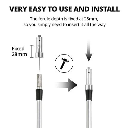 Automatic Precision Golf Shaft Ferrule Installer Collared Ferrule Alignment JYC