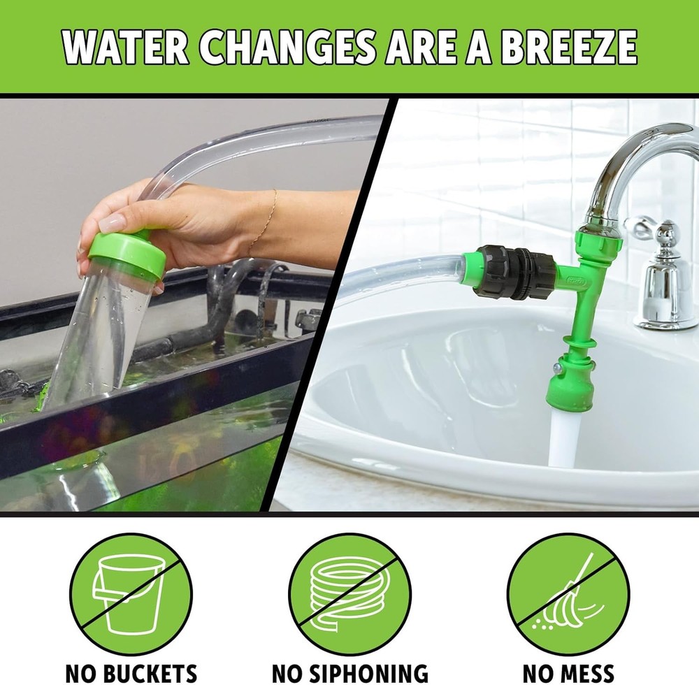 Python No Spill Clean and Fill Aquarium Maintenance System, Gravel 25', Clear