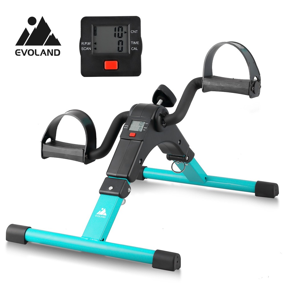 Under Desk Pedal Exerciser – Adjustable Resistance, Calorie Tracker, Foldable