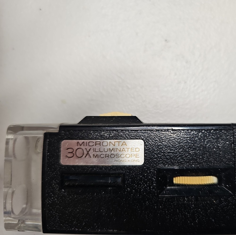 Vintage Micronta 30X Illuminated Microscope ~ **WORKING**
