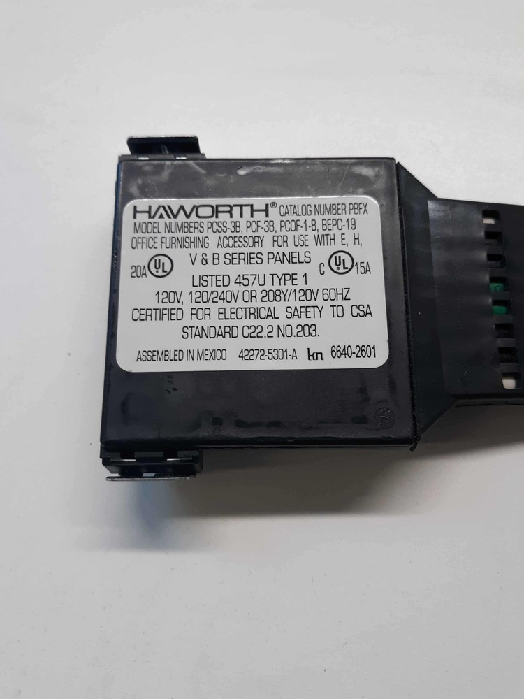 Haworth PCSS-3B Flexible Electrical Connector for E & H Series Cubicle Panels