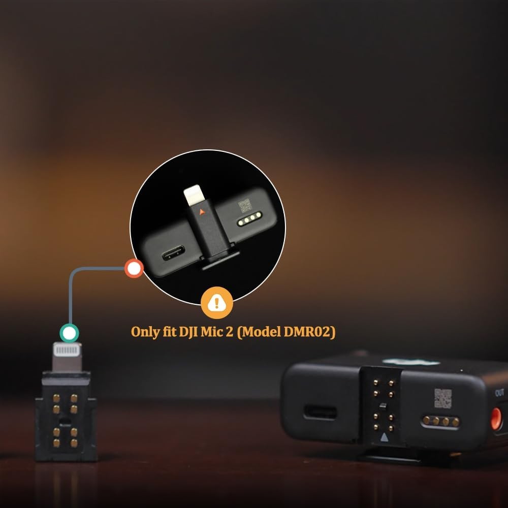 Original Mobile Phone Adapter for DJI Mic 2 Lightning Adapter, 2