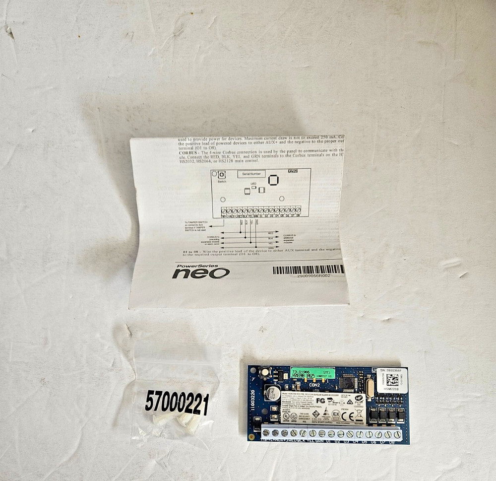 DSC HSM2208 PowerSeries Pro Neo Low Current Output Security Module NEW
