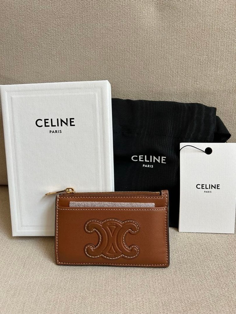 CELINE Triomphe Fragment Case Smooth Lambskin