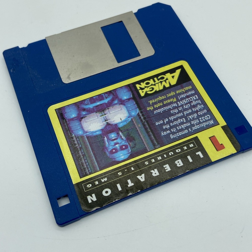 1993 Amiga action LIBERATION Floppy Disk untested VTG HTF PC