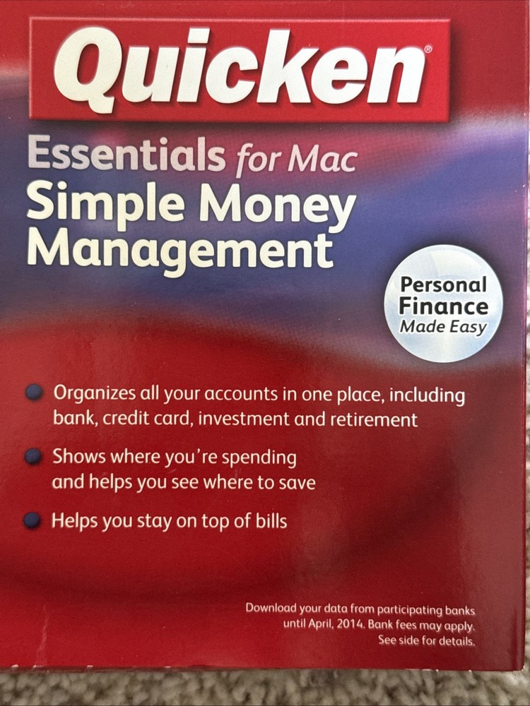 Quicken Essentials for Mac (2010 version)