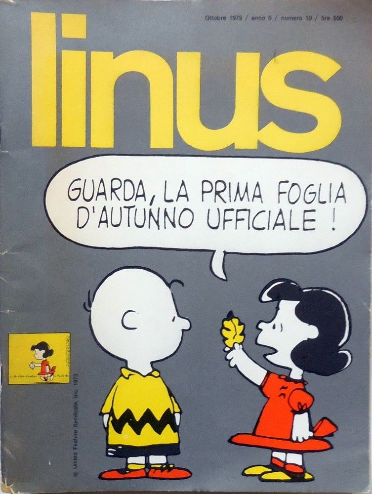 LINUS N.10 1973 JACOVITTI COMIC MAGAZINE