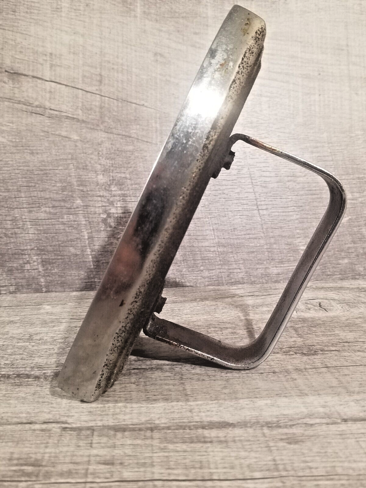 Rare Antique Original Chromed Cast Iron Flat Iron
