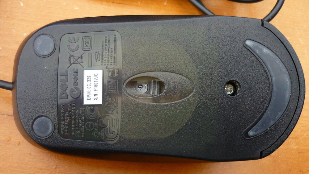 Vintage Dell USB Optical Mouse MO56UOA Black - OPEN BOX