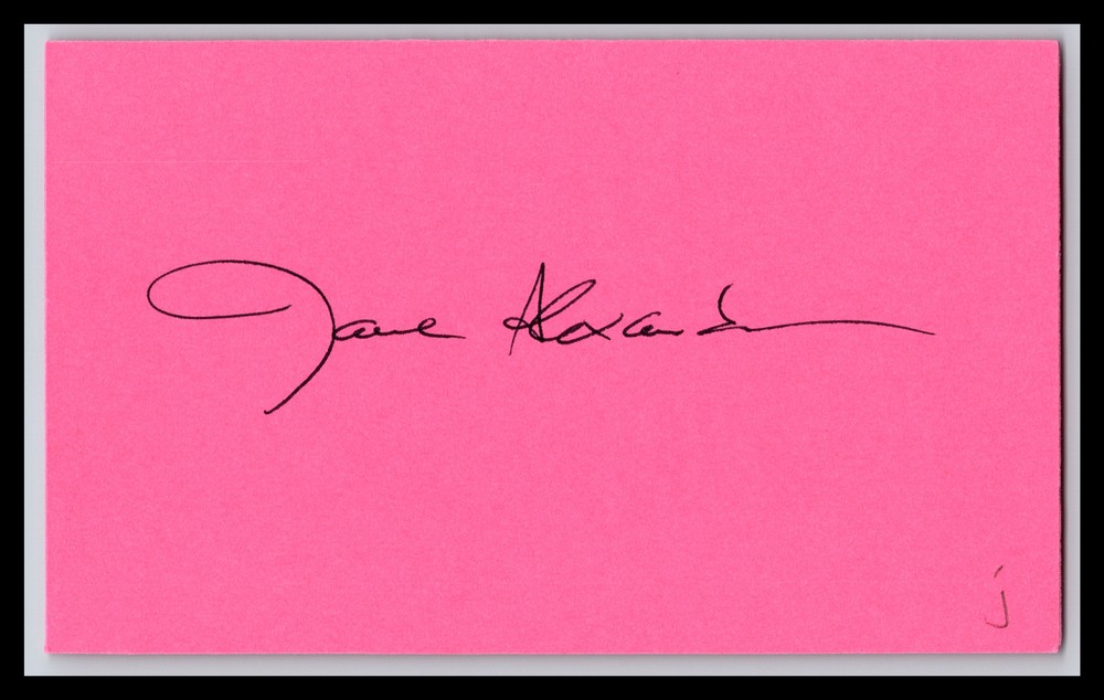 Jane Alexander - Actress - 3x5 Card - Signed / Autograph (j)