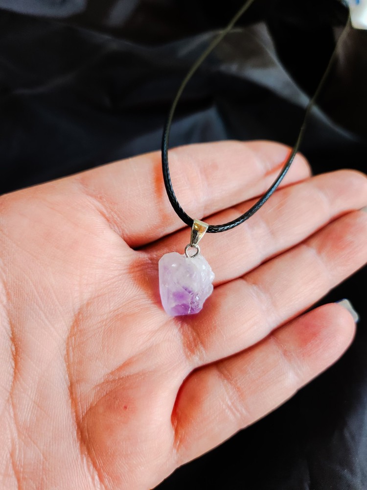 Raw Amethyst Pendant