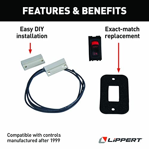 Electric Step Replacement Rectangular Magnetic Door Switch and Power Kit for