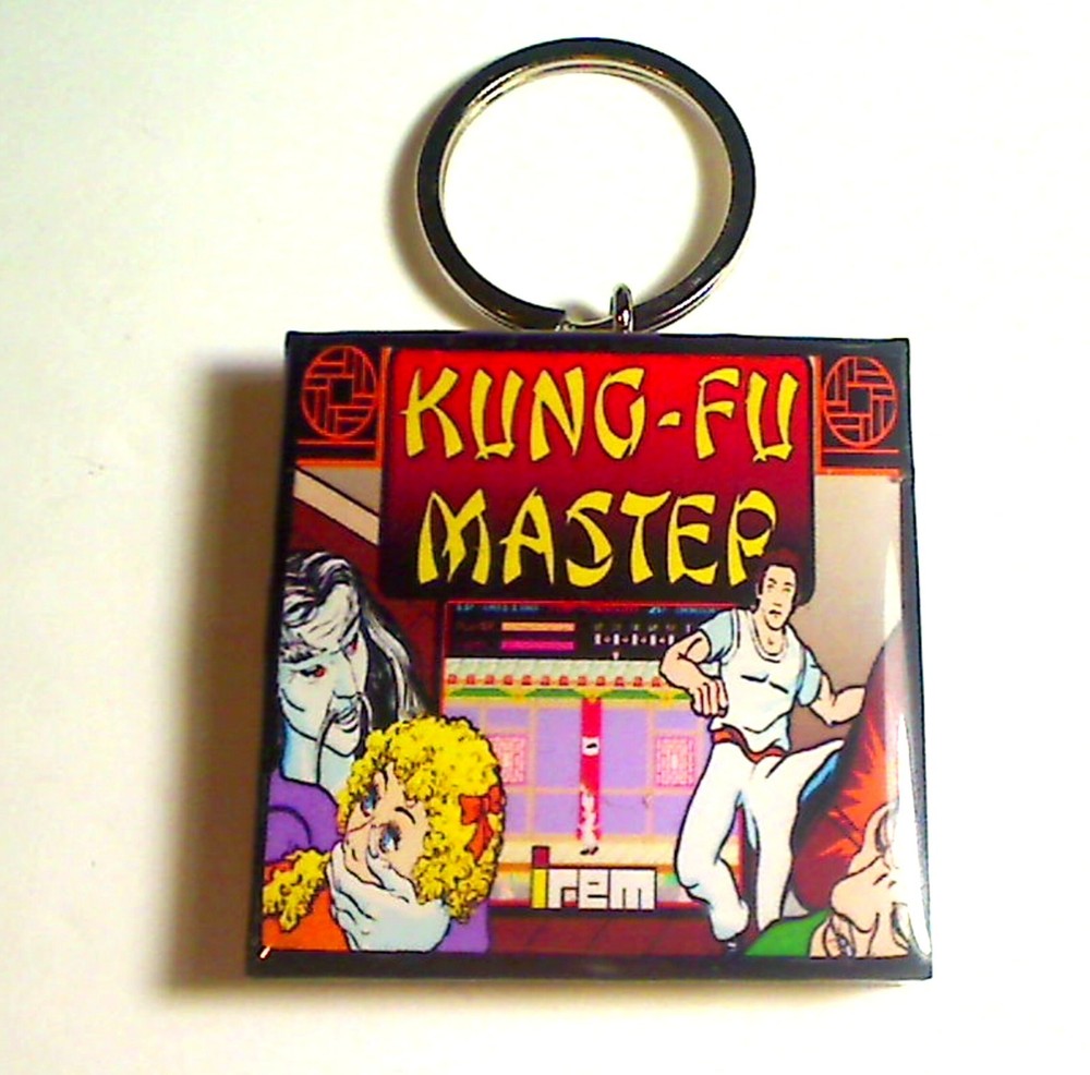 Kung-Fu Master Arcade Coin Door accessory Keychain