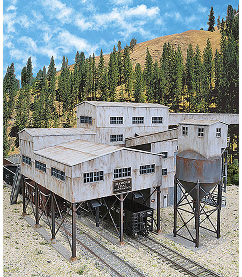 Walthers Cornerstone HO Scale Building/Structure Kit Diamond Coal Corp. Mine