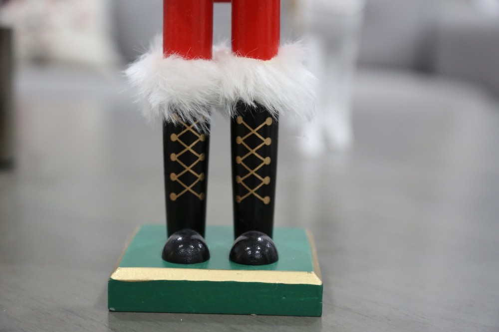 14 inches Handmade Christmas Nutcracker Decoration Santa Countdown