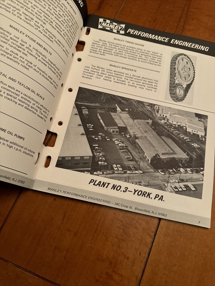 MANLEY ‘69 CATALOG DRAG RACING