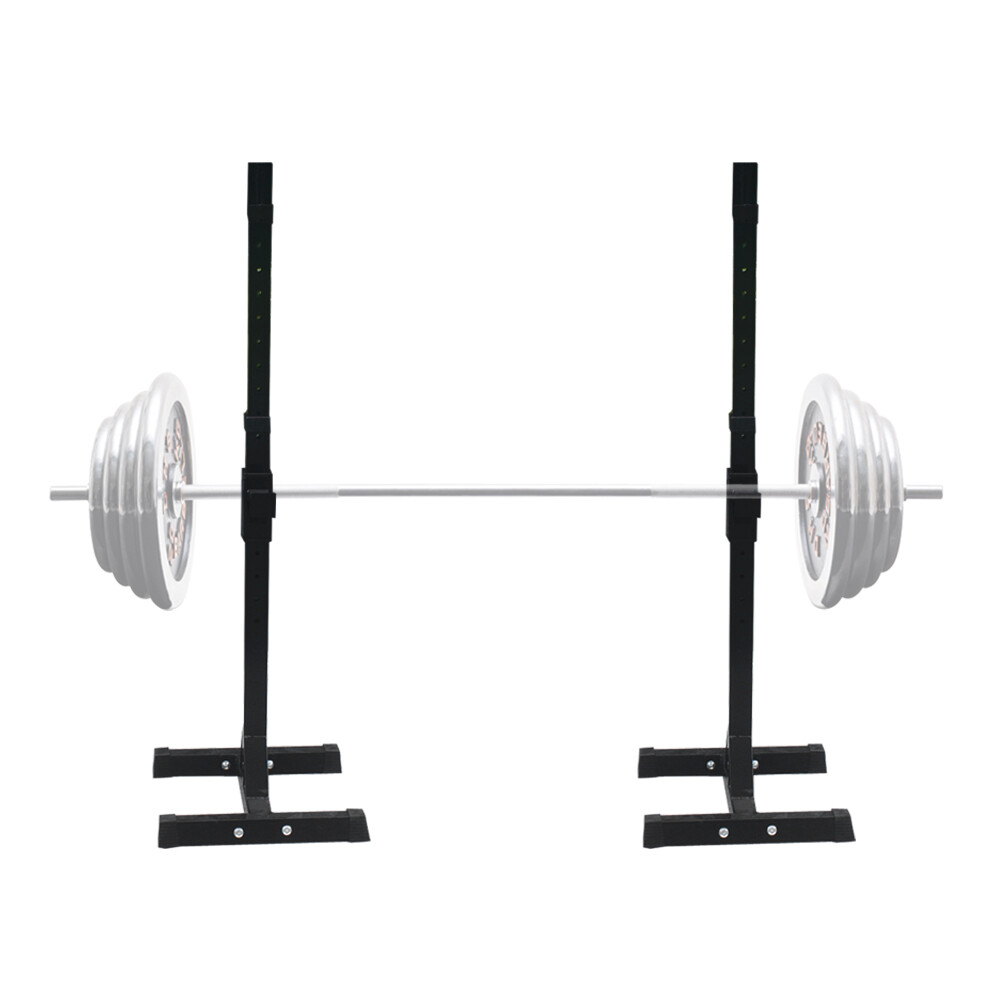 2PCS Squat Rack Adjustable 40"-66" Dumbbell Barbell Rack Bench Stand Max 550Lbs