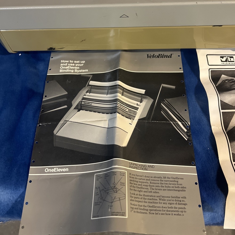Velobind model 111 (one eleven) binder