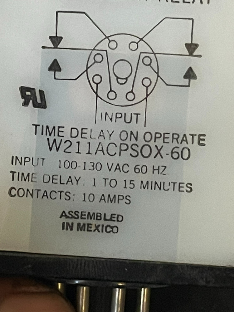 Magnecraft W211ACPSOX-60 Solid State Time Delay 8 Pin 100/130 VAC