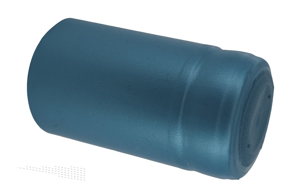 Metallic Light Blue PVC Shrink Capsules - 30 Per Bag