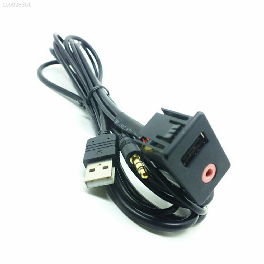 ABS AUX+USB Modification jack Switch Wire Audio Conversion Cable for VW Toyota