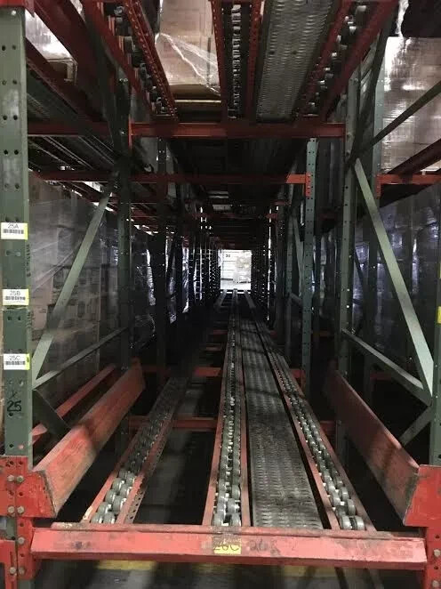 Pallet Flow Pallet Racking (12 Deep X 3 High)