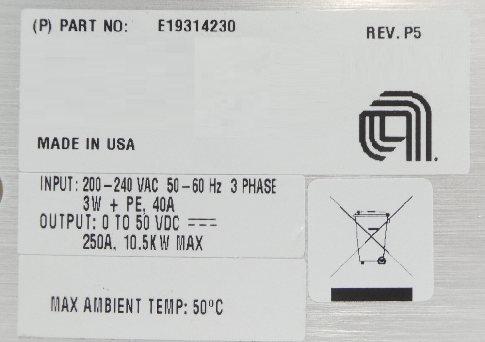 Astrodyne TDI E19314230 Analyzer Corrector Magnet Power Supply Working Surplus
