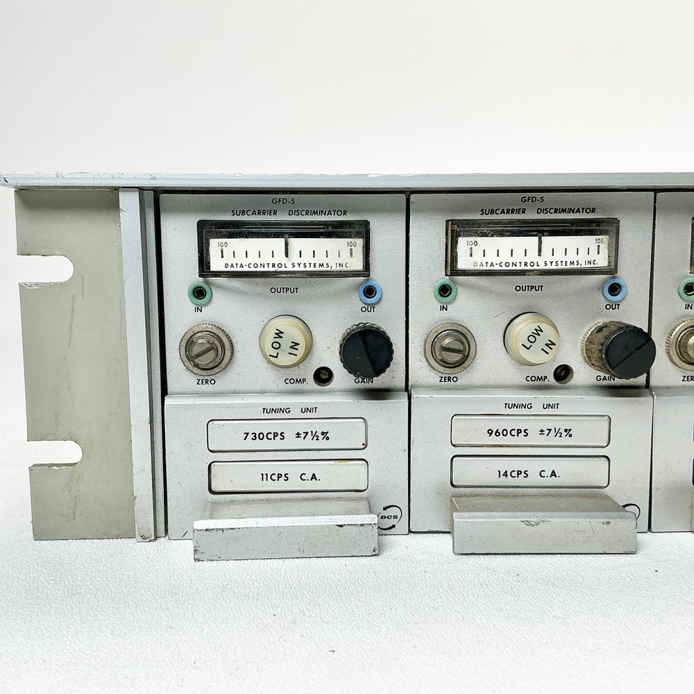 Data Control Systems DCS GMA-3 Telemetry Discriminator Chassis w/ 7 Modules GFD5