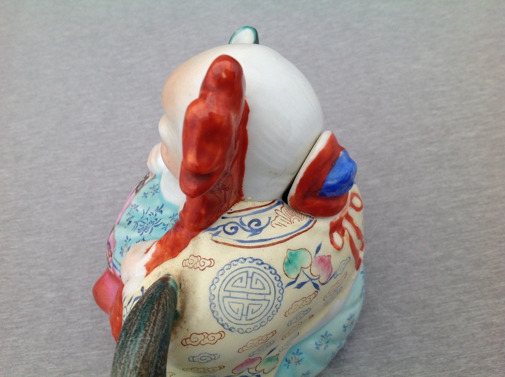 Chinese Man Figural Teapot