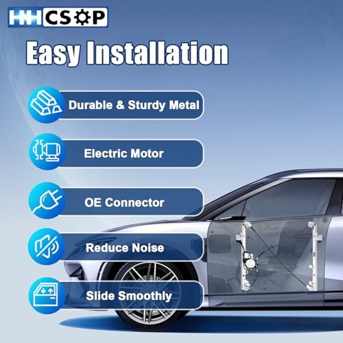 Front Left Driver Side Power Window Regulator w/Motor for Front Driver Side