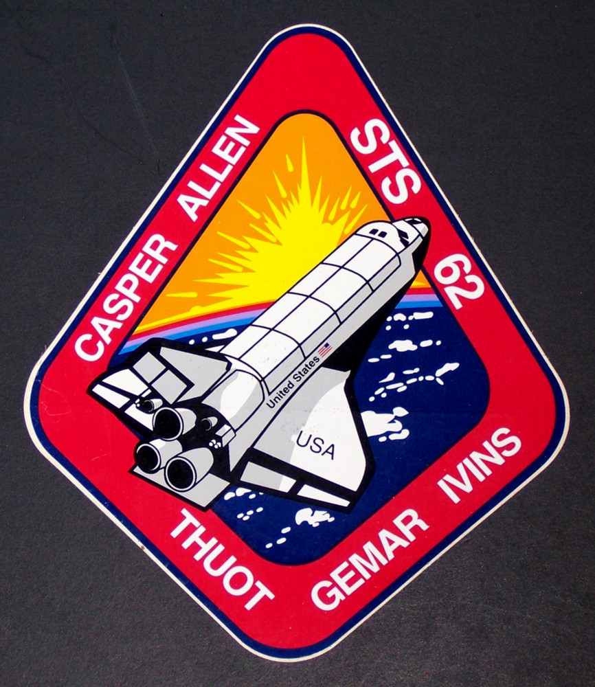 NASA - STS 62 Mission - Sticker - 4 1/4"