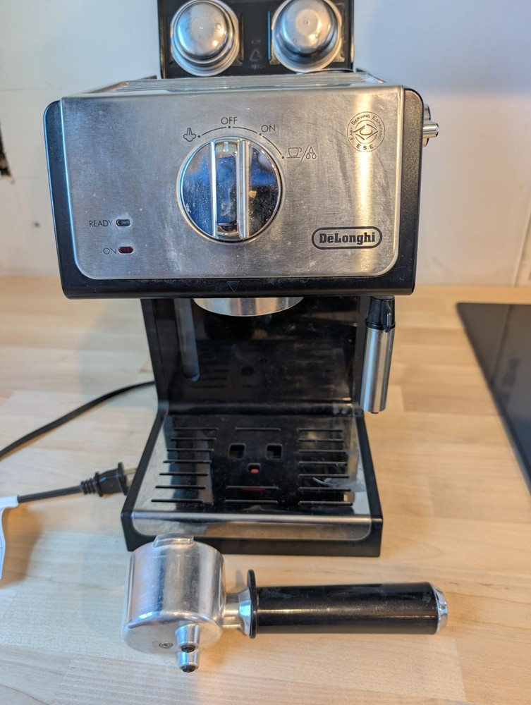 DeLonghi ECP3220 Manual Espresso Machine Cappuccino Maker, Black