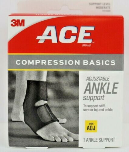 ACE Compression Adjustable Ankle Support Neoprene Left or Right Foot New in Box