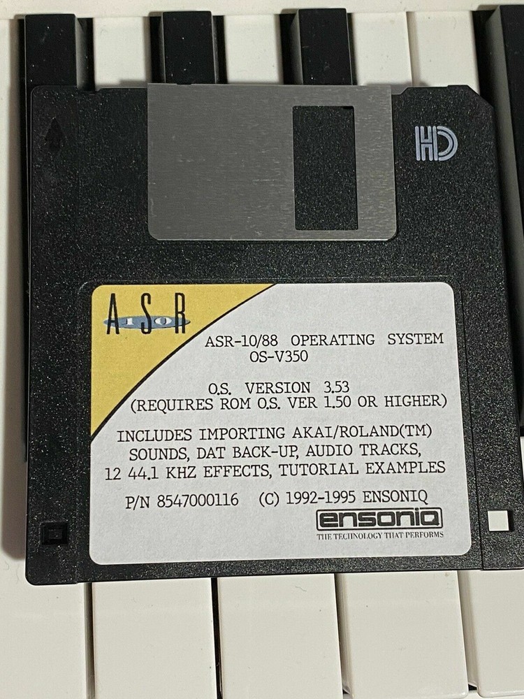 Custom ASR-10 Starter Kit Disk Set - OS 3.53 Boot Disk & Factory Library Set