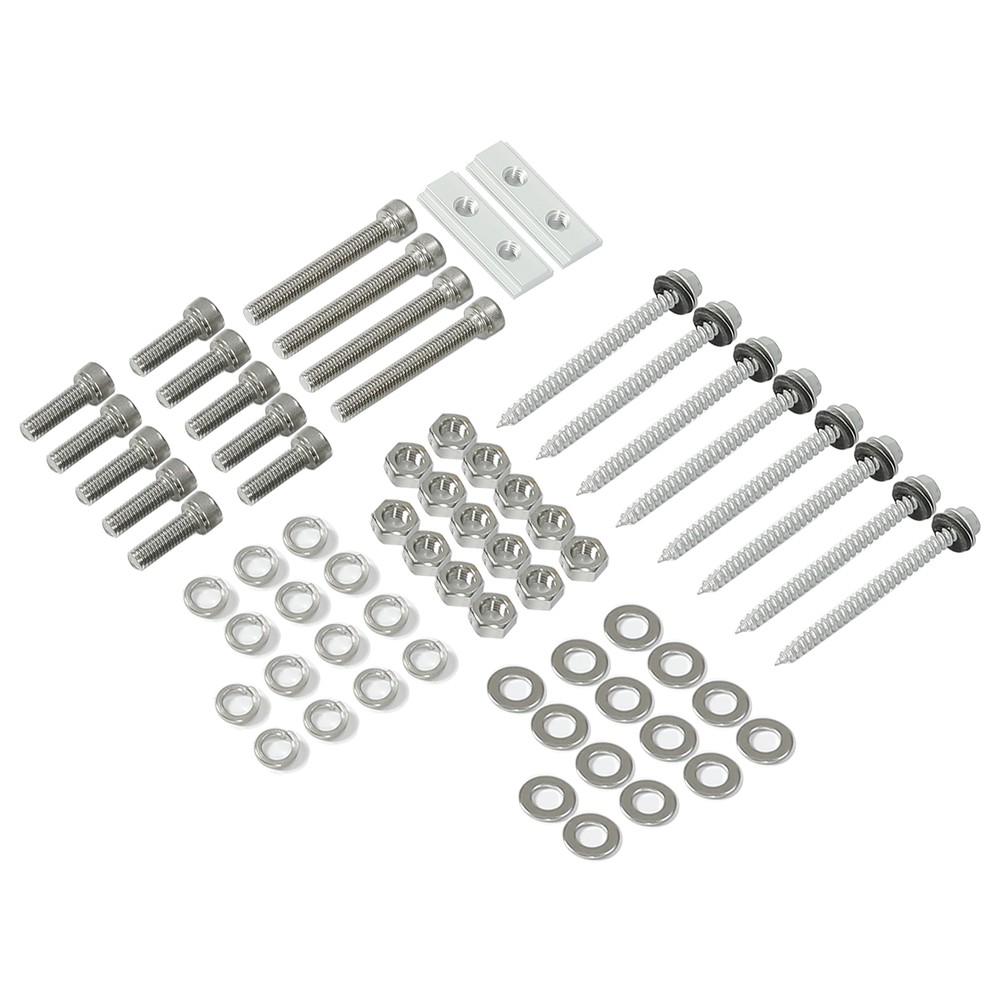 Solar Panel Mounting Brackets Kit System Aluminum Adjustable For Roof RV Boat