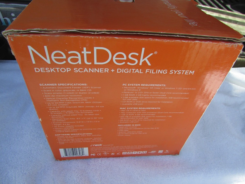 New Neat Desk Scanner/Digital Filing System