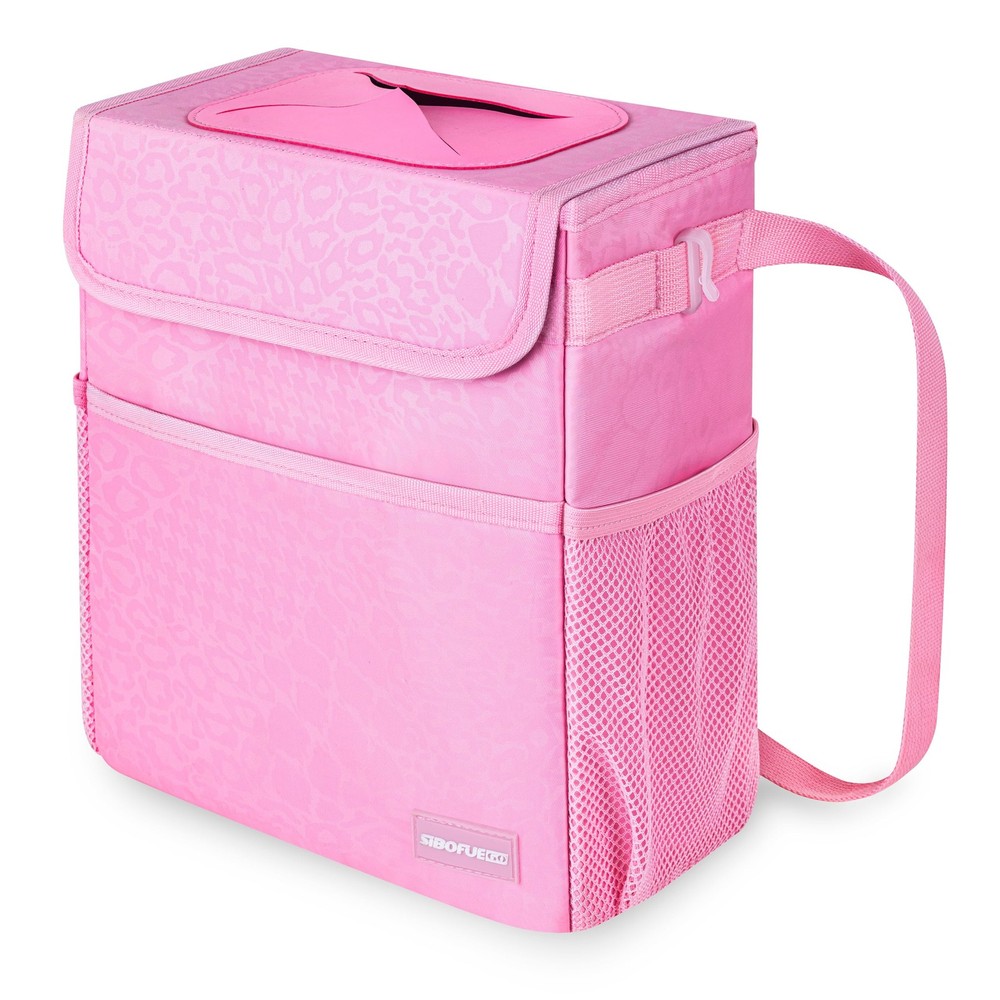 Multifunctional Car Trash Can  2 Gallon Organizer with Adjustable Straps