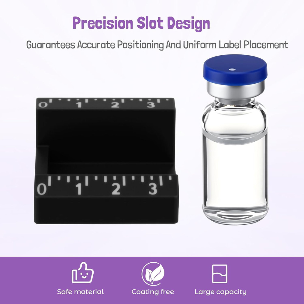 2 Pcs Vial Label Applicator Bottle Labeling Application Tool for Small Jars Esse