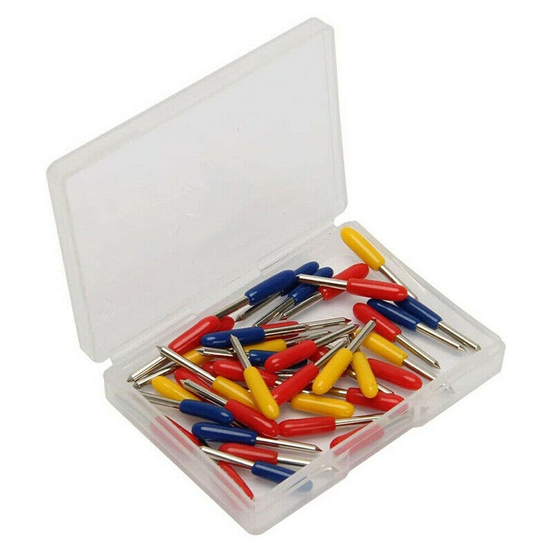 50Pack 30°/45°/60° Assorted Roland Cutting Plotter Vinyl Cutter Blade Knife Tool