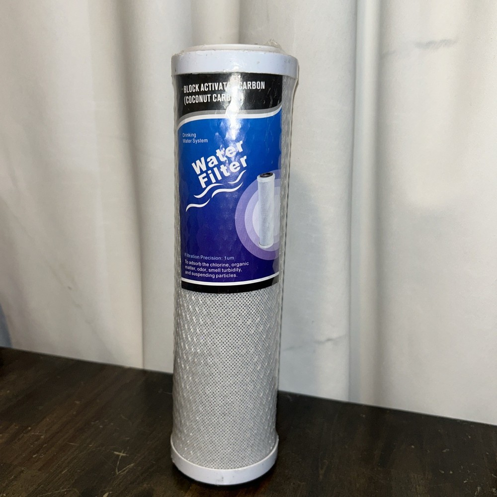Activated Carbon Block Water Filter Cartridge 10'' 5 Micron CTO Coconut  Shell