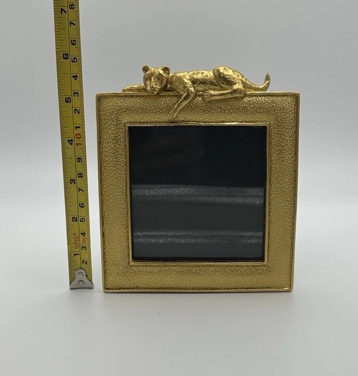 Modern Gold Leopard Small Photo Frame