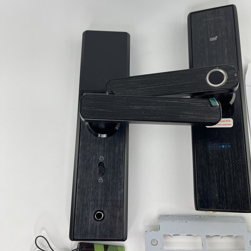 TECHLOCK X8 BLACK - Biometric/Combination/Key Lock w/ Lever