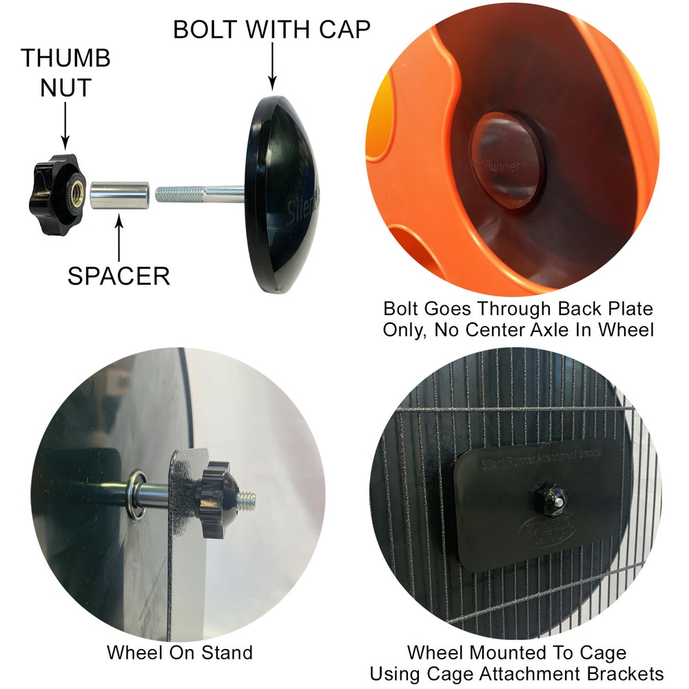 Cage Attachment (for Silent Runner Wheel) - Pet Exercise Wheel Accessory