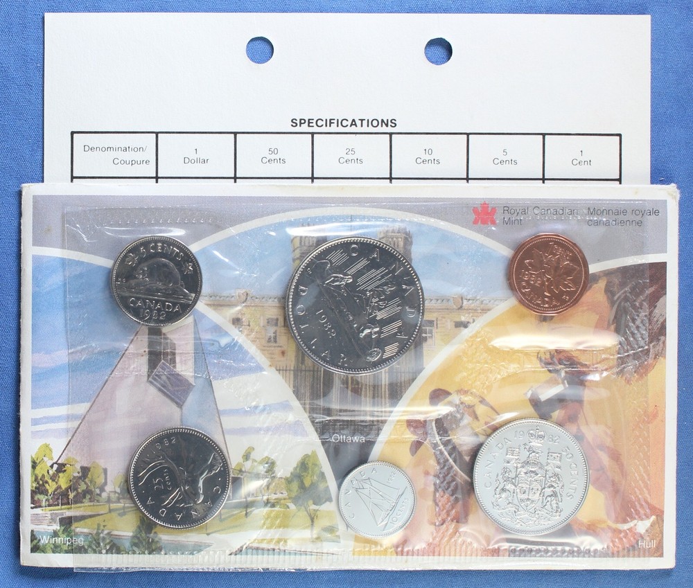 Canada 1982 Uncirculated Mint Set - with Envelope and COA
