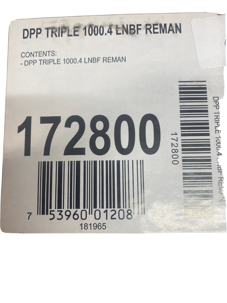 DPP Triple 1000.4 Eastern Arc LNBF Reman