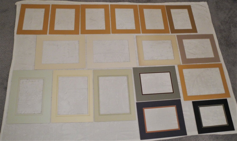 ASSORTED CARDBOARD PICTURE MOUNTS BUNDLE 44 ITEMS : ARTISTS & CRAFTERS