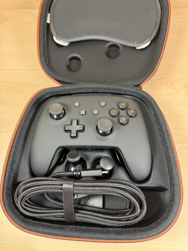 PowerA Fusion Pro Controller with Carrying Case, Cable & Faceplate Bundle
